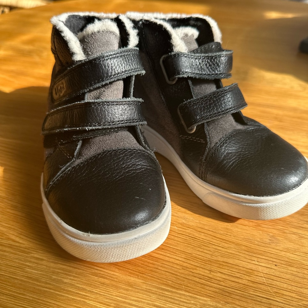 UGG Kids Black and Gray Boots